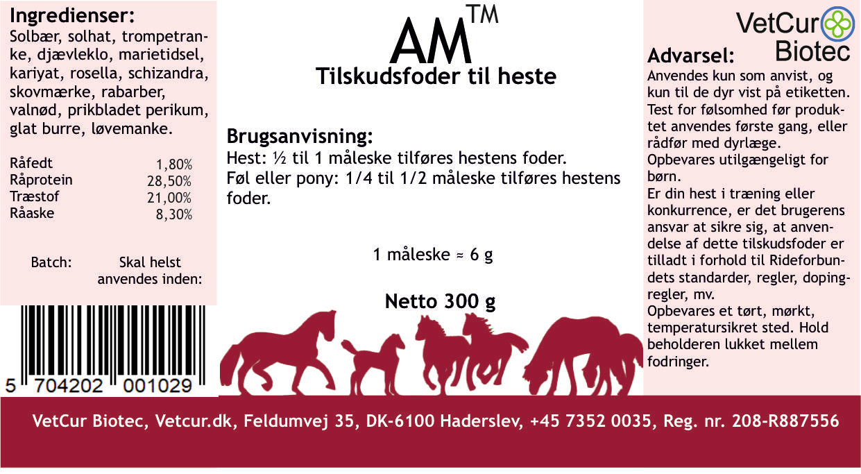 AM 300g – Hest - bedstevendk