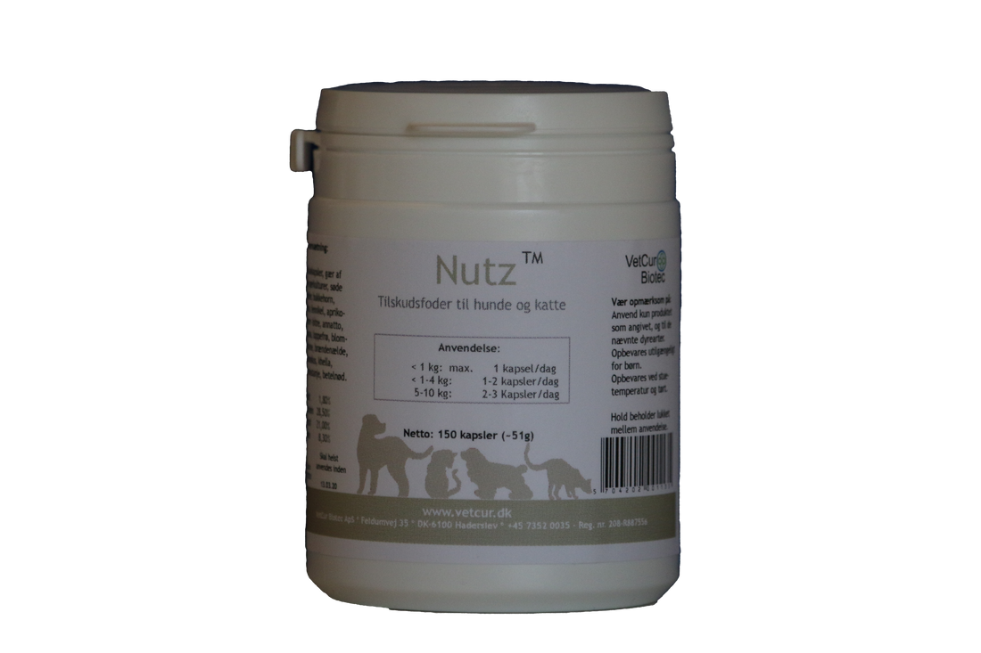 Nutz 180 stk. Kapsler – Hund & Kat - bedstevendk