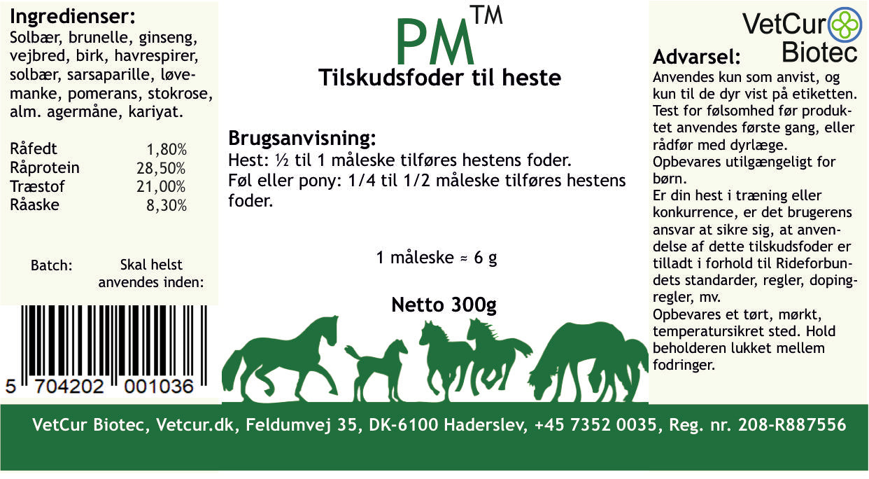 PM 300g – Hest - bedstevendk