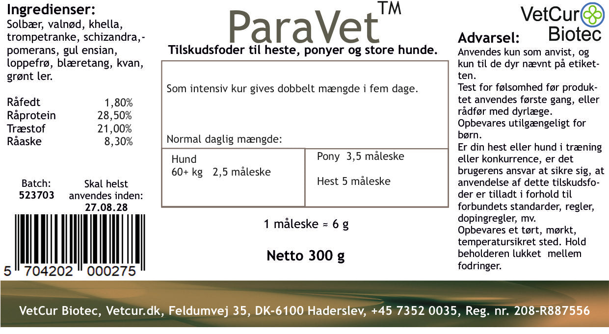 ParaVet 300g - bedstevendk