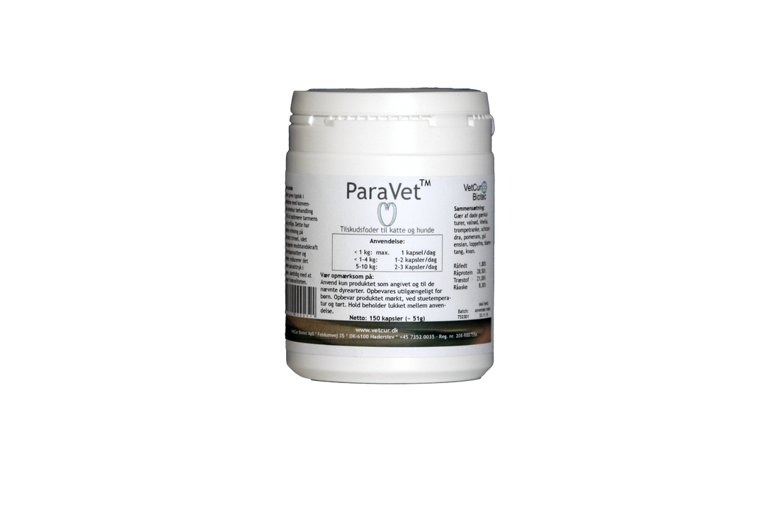 ParaVet 180 stk. Kapsler - Hund & Kat - bedstevendk