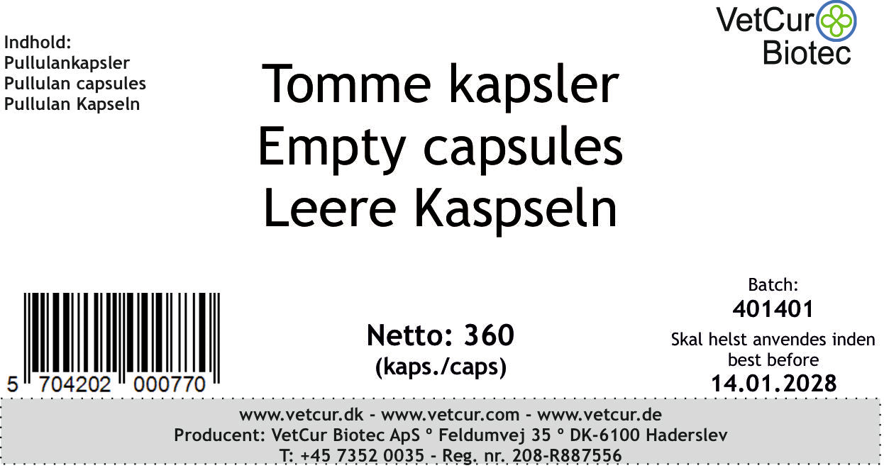 Tomme kapsler, pullulan på dåse - bedstevendk