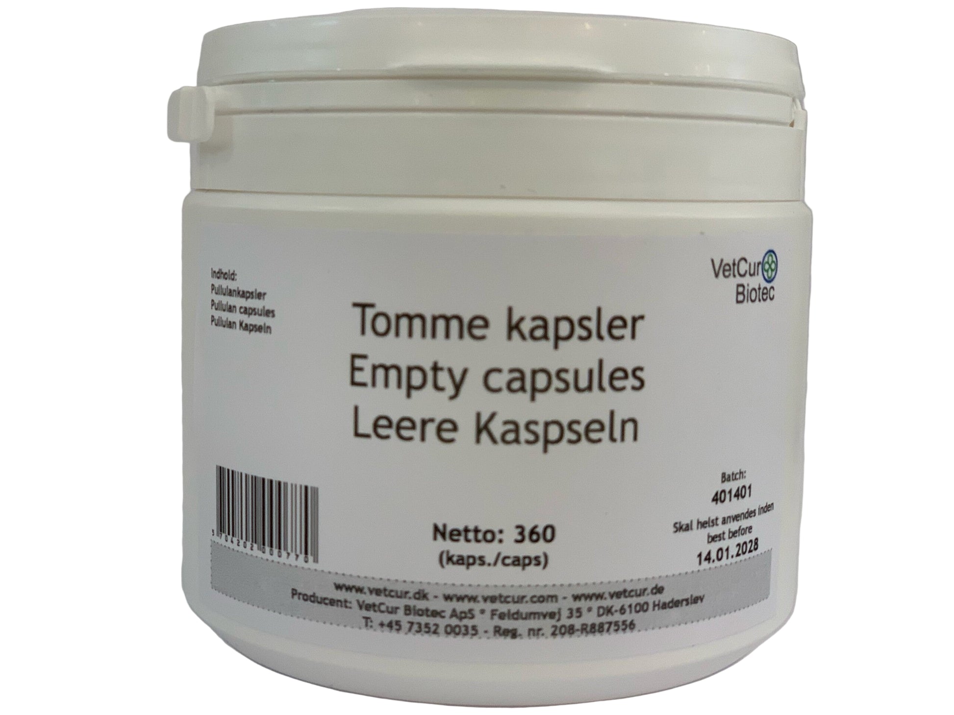 Tomme kapsler, pullulan på dåse - bedstevendk