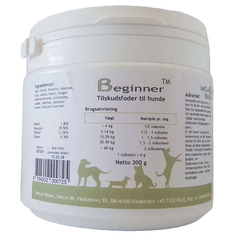 Beginner 300g – Hund - bedstevendk