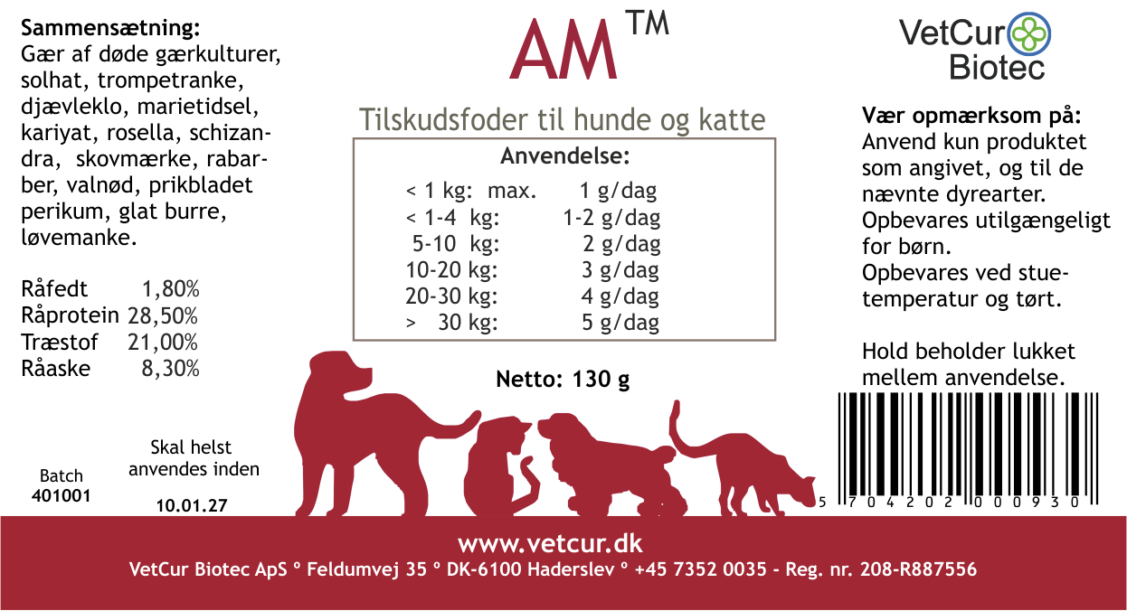 AM 180 stk. Kapsler – Hund & Kat - bedstevendk