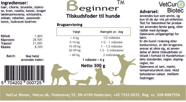Beginner 300g – Hund - bedstevendk