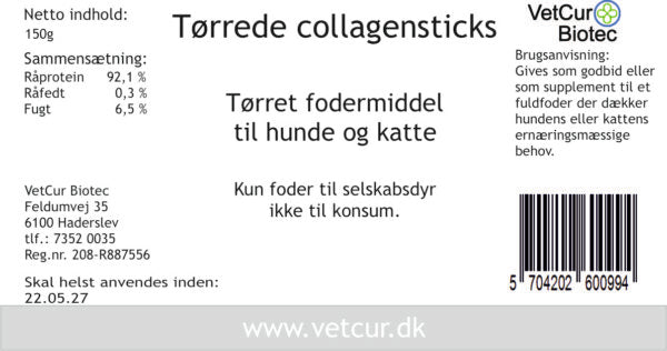 Tørrede Collagensticks - bedstevendk