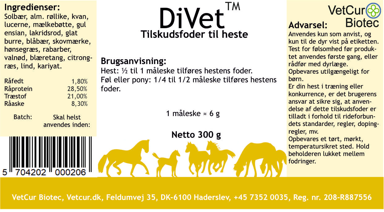 DiVet 300g – Hest - bedstevendk