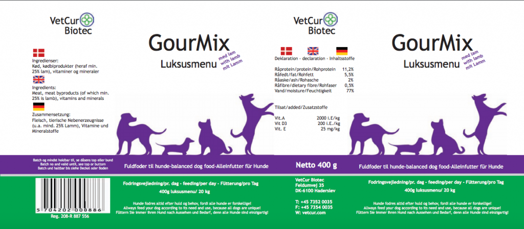 GourMix Hund - Lam - bedstevendk