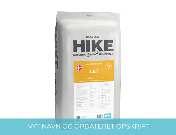HIKE Kornfri LET Hundemad - bedstevendk