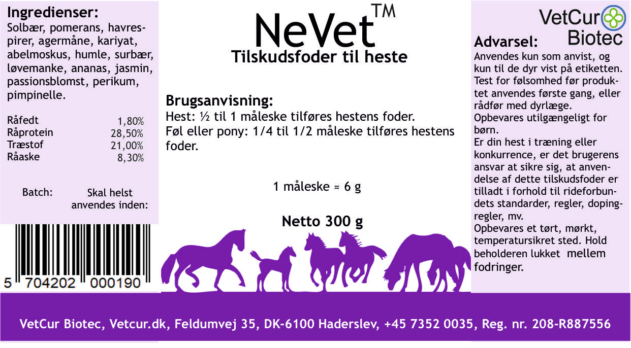 NeVet 300g – Hest - bedstevendk
