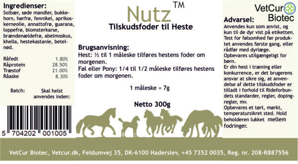 Nutz 300g – Hest - bedstevendk