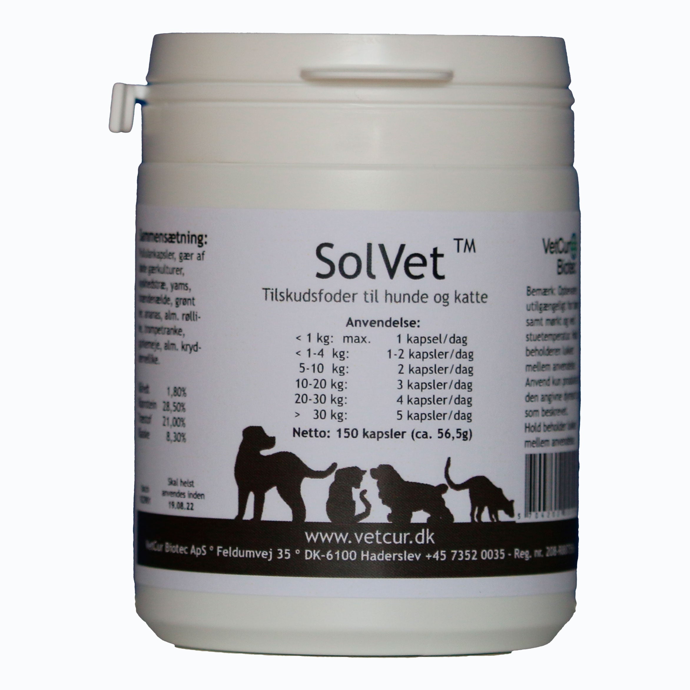 SolVet 130g Pulver – Hund & Kat – bedstevendk