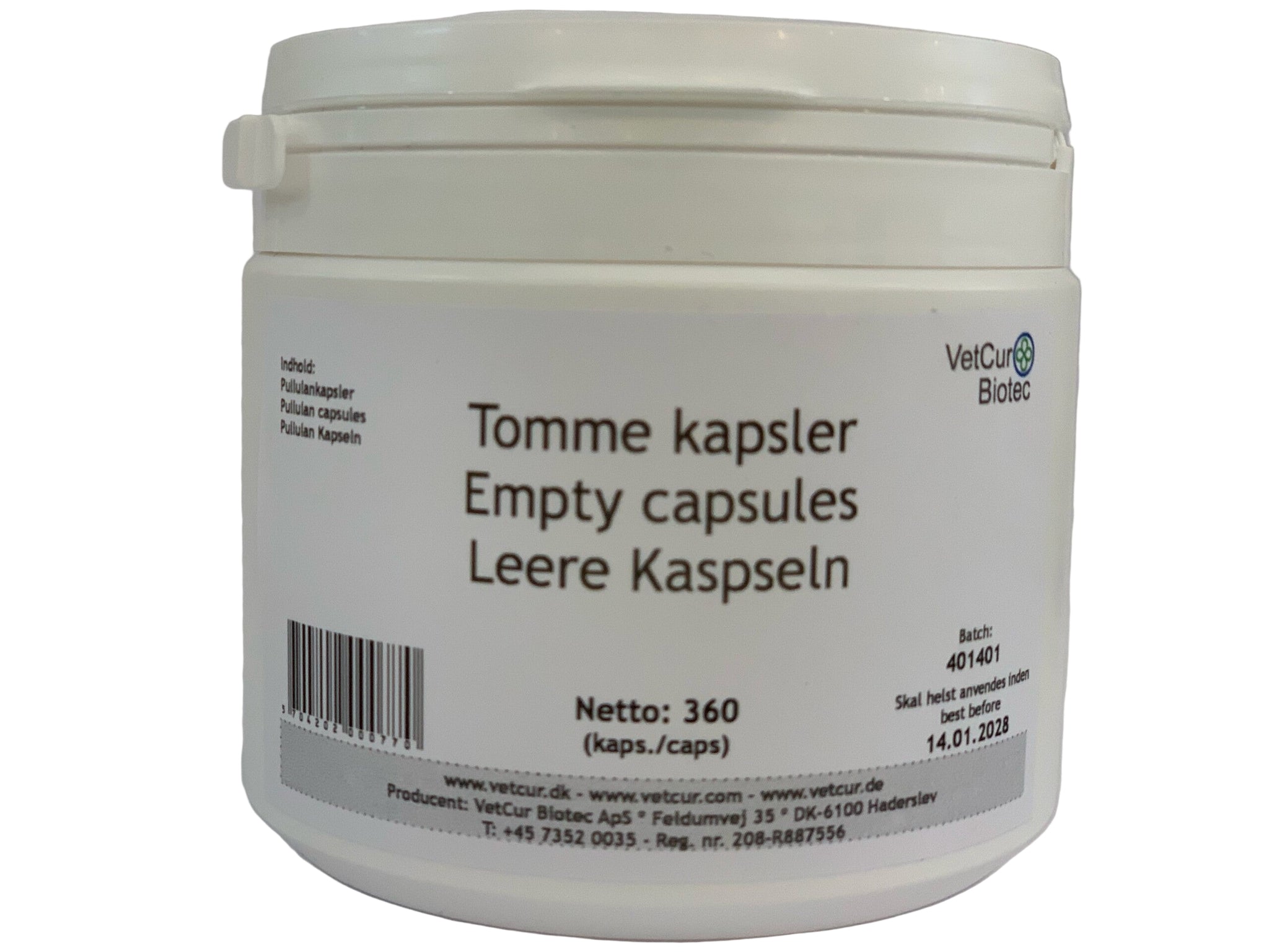 Tomme kapsler, pullulan på dåse - bedstevendk